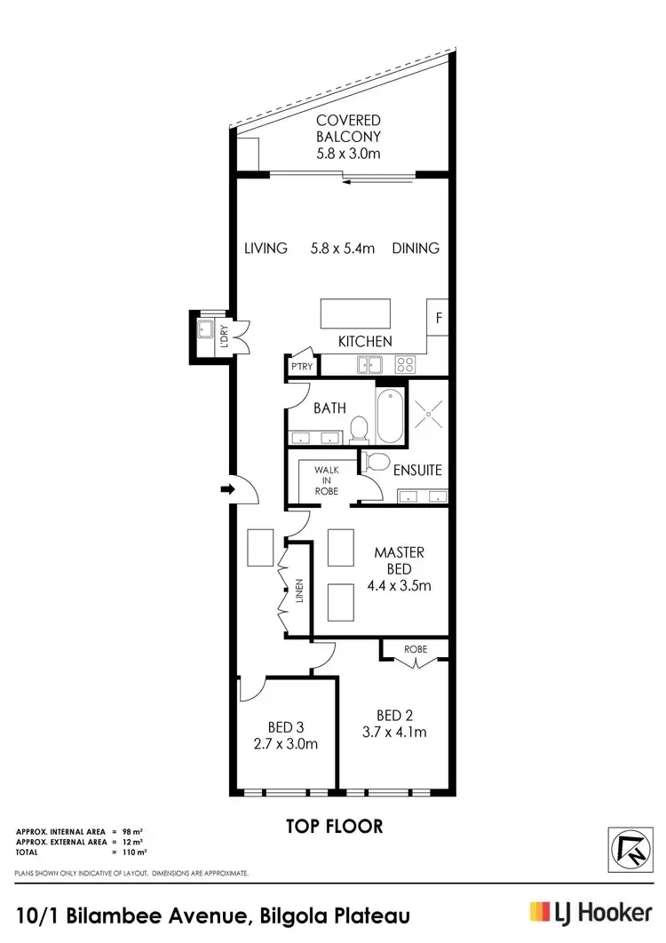Floorplan of Homely apartment listing, 10/1 Bilambee Avenue, Bilgola Plateau NSW 2107