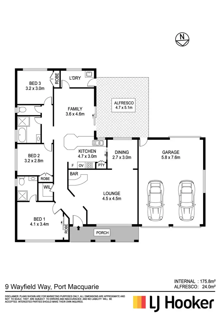 Floorplan of Homely house listing, 9 Wayfield Way, Port Macquarie NSW 2444