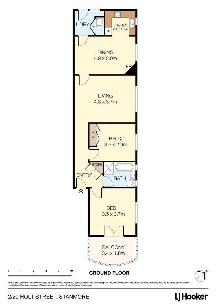 Floorplan of Homely apartment listing, 2/20 Holt Street, Stanmore NSW 2048