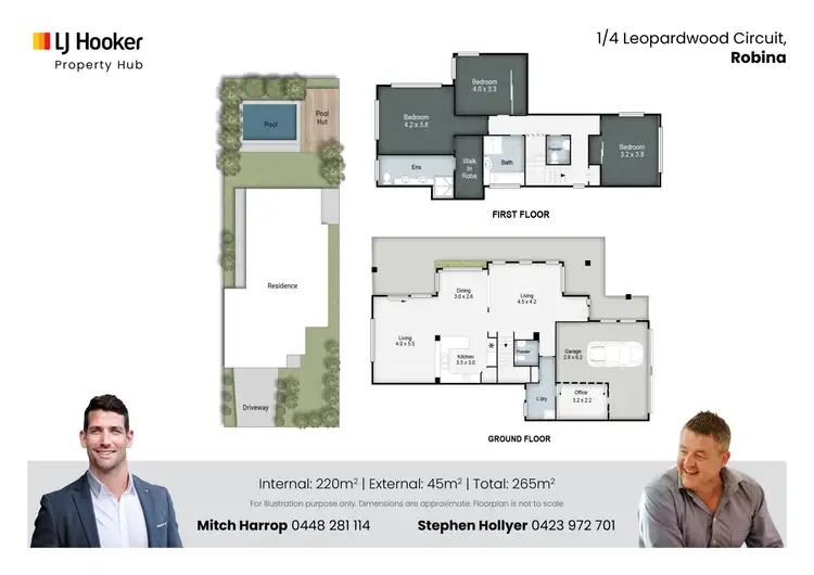 Floorplan of Homely semi-detached listing, 1/4 Leopardwood Circuit, Robina QLD 4226