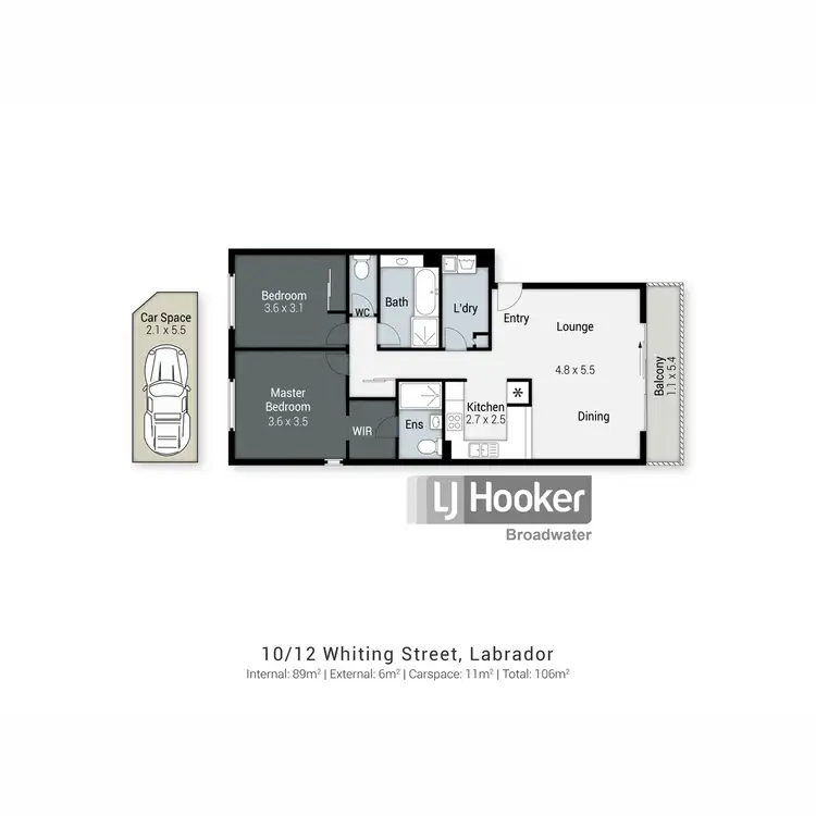 Floorplan of Homely apartment listing, 10/12 Whiting Street, Labrador QLD 4215