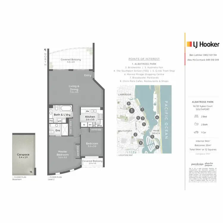 Floorplan of Homely apartment listing, 16/16-26 Sykes Court, Southport QLD 4215