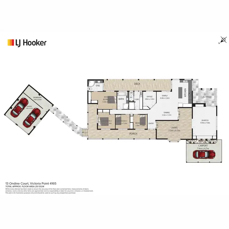 Floorplan of Homely house listing, 13 Ondine Court, Victoria Point QLD 4165