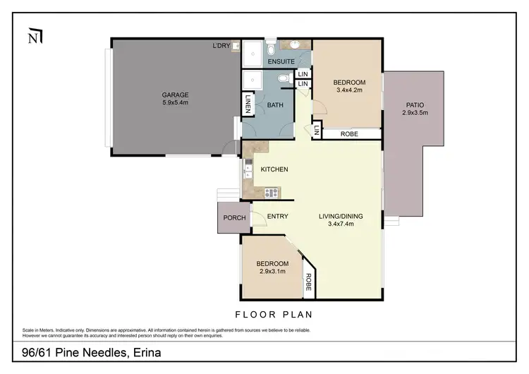 Floorplan of Homely villa listing, 96/61 Magnolia Circle, Karalta Road Pine Needl, Erina NSW 2250