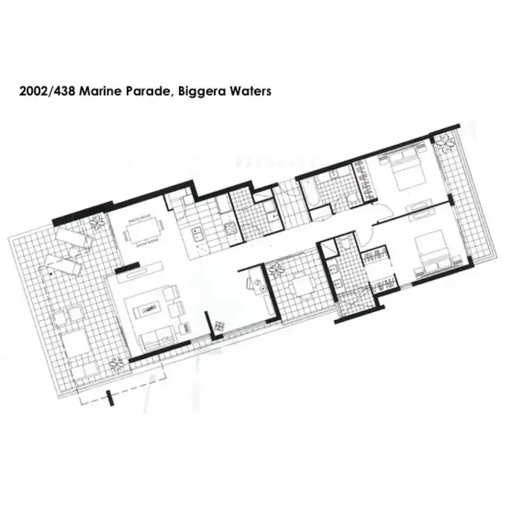 Floorplan of Homely apartment listing, 2002/438 Marine Parade, Biggera Waters QLD 4216