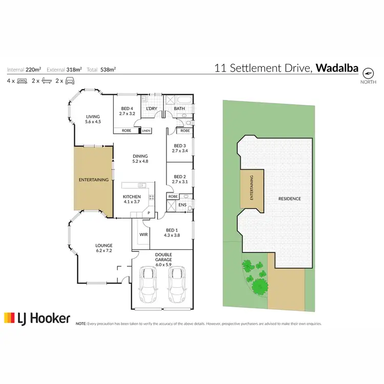 Floorplan of Homely house listing, 11 Settlement Drive, Wadalba NSW 2259