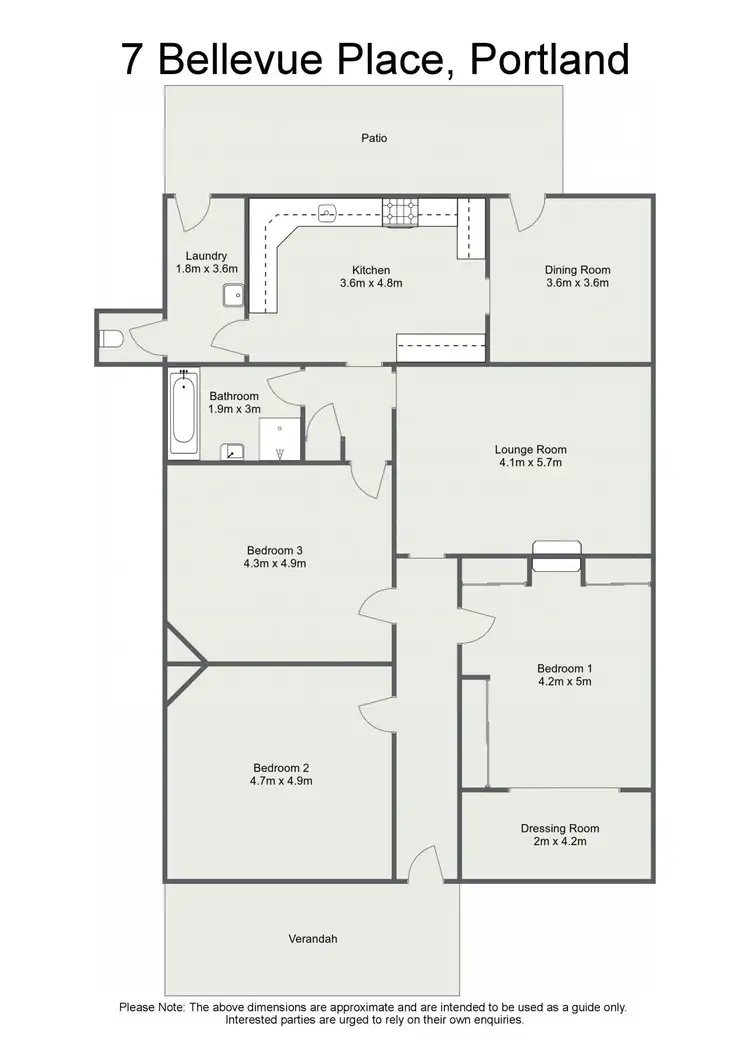 Floorplan of Homely house listing, 7 Bellevue Place, Portland NSW 2847