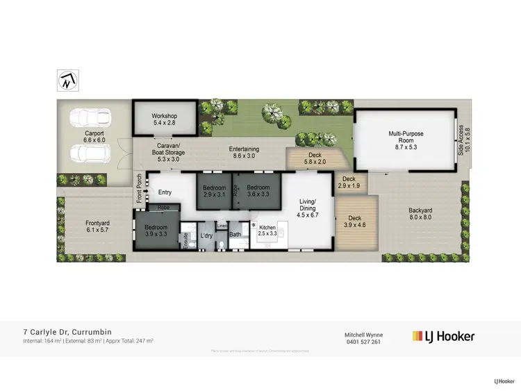 Floorplan of Homely house listing, 7 Carlyle Drive, Currumbin QLD 4223