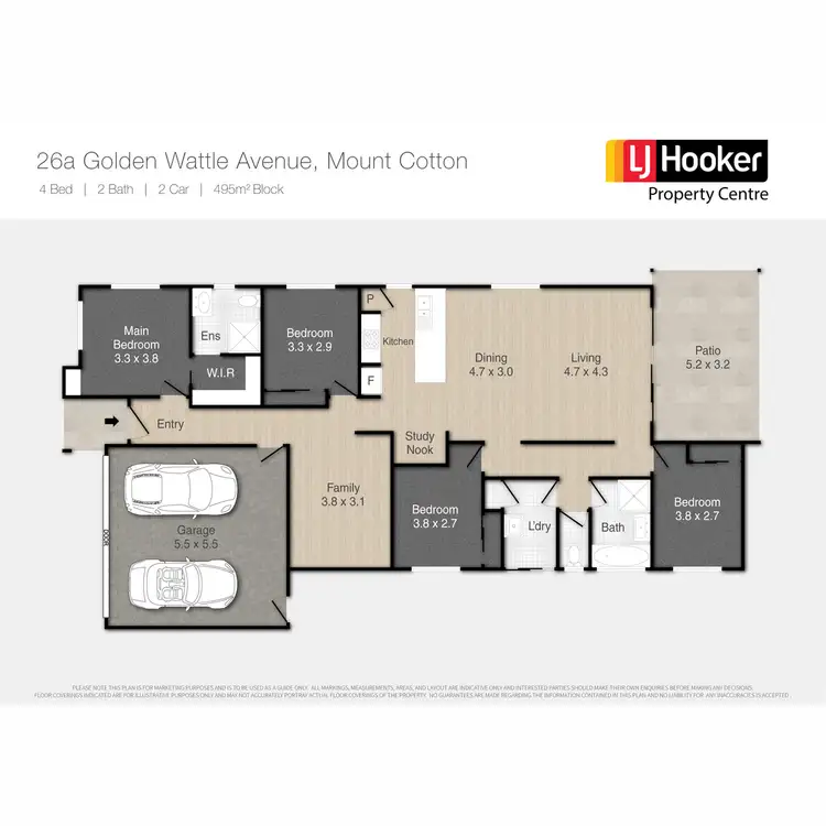 Floorplan of Homely house listing, 26A Golden Wattle Avenue, Mount Cotton QLD 4165