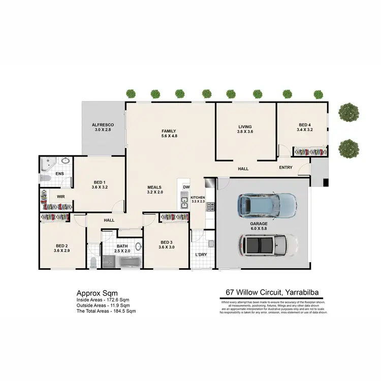 Floorplan of Homely house listing, 67 Willow Circuit, Yarrabilba QLD 4207