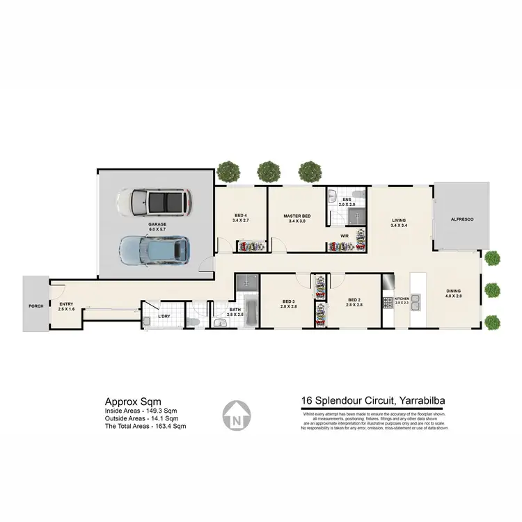 Floorplan of Homely house listing, 16 Splendour Circuit, Yarrabilba QLD 4207