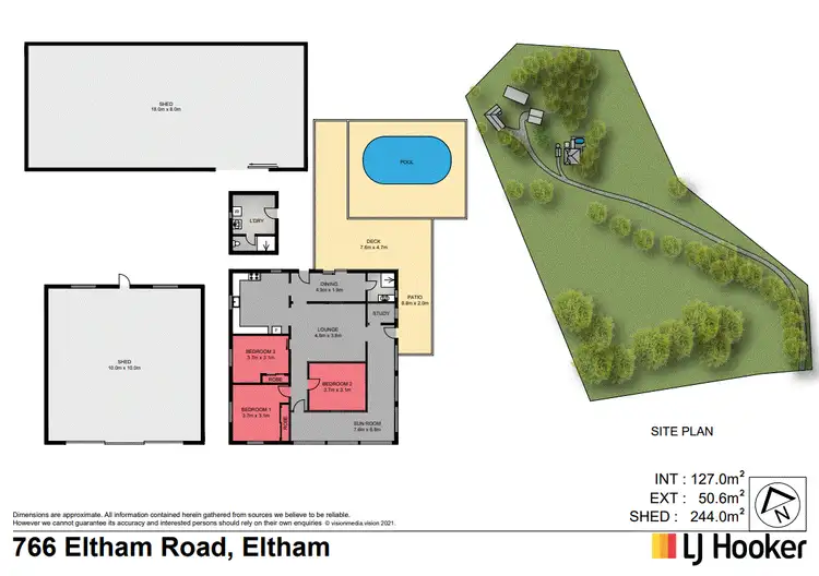 Floorplan of Homely rural property listing, 766 Eltham Road, Eltham NSW 2480