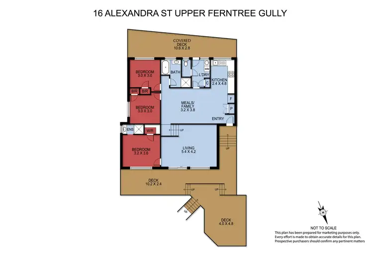Floorplan of Homely house listing, 16 Alexandra Street, Upper Ferntree Gully VIC 3156