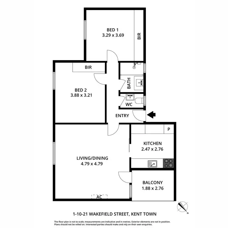 Floorplan of Homely block of units listing, 1 - 10/21 Wakefield Street, Kent Town SA 5067