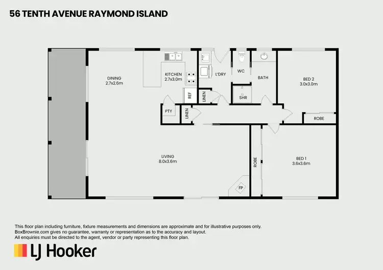 Floorplan of Homely house listing, 56 Tenth Avenue, Raymond Island VIC 3880