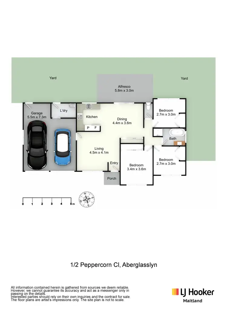 Floorplan of Homely unit listing, 1/2 Peppercorn Close, Aberglasslyn NSW 2320