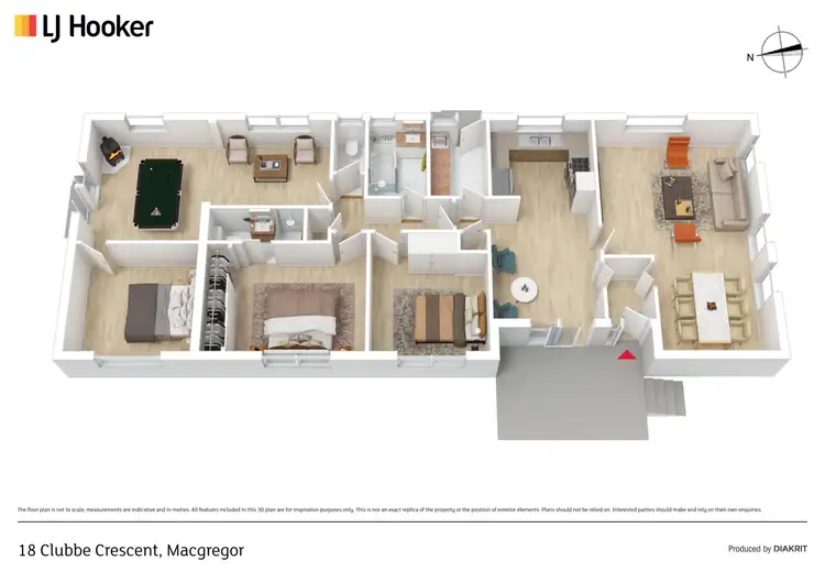 Floorplan of Homely house listing, 18 Clubbe Crescent, Macgregor ACT 2615