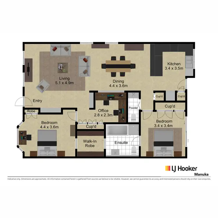 Floorplan of Homely townhouse listing, 1/66 Franklin Street, Forrest ACT 2603
