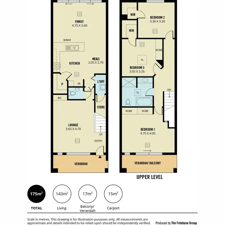 Floorplan of Homely townhouse listing, 7 The Mall, Mawson Lakes SA 5095