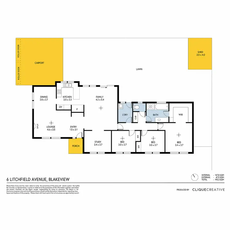 Floorplan of Homely house listing, 6 Litchfield Avenue, Blakeview SA 5114