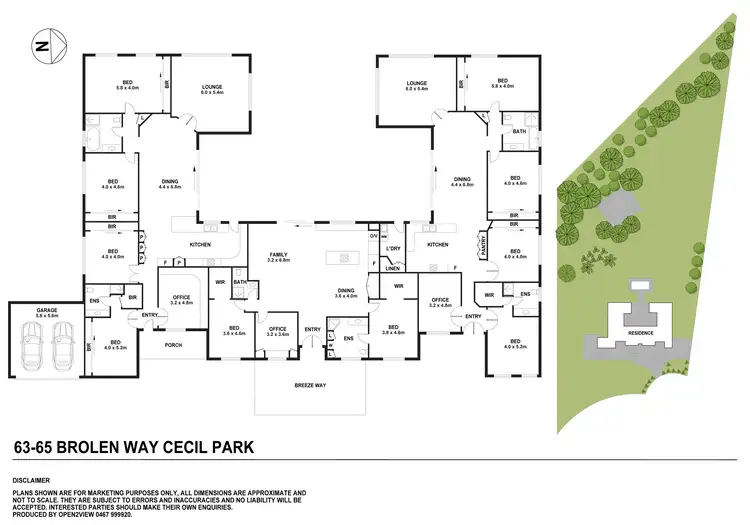 Floorplan of Homely house listing, 63-65 Brolen Way, Cecil Park NSW 2178