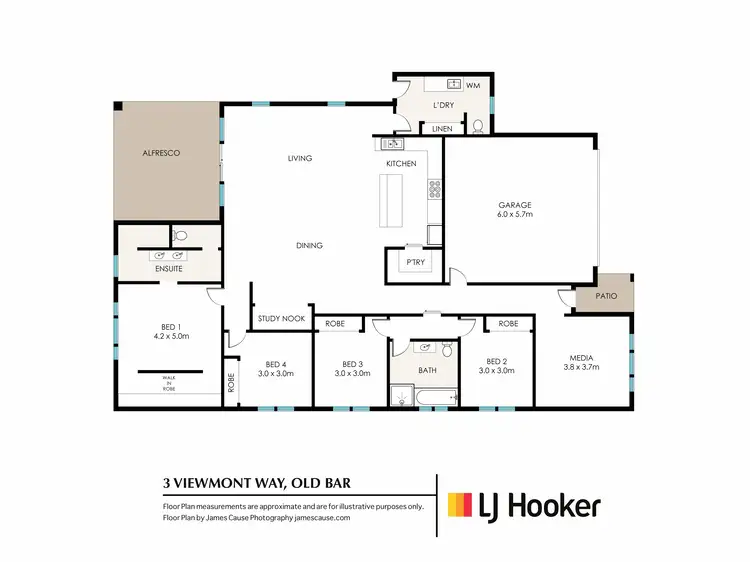 Floorplan of Homely house listing, 3 Viewmont Way, Old Bar NSW 2430