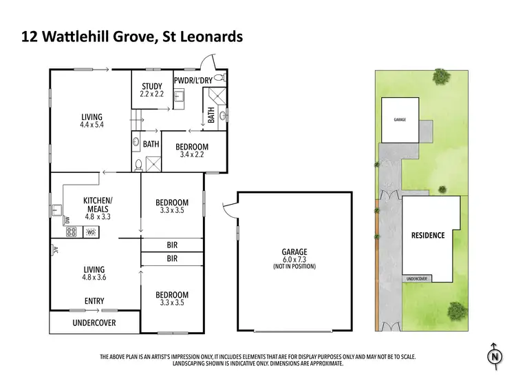 Floorplan of Homely house listing, 12 Wattlehill Grove, St Leonards VIC 3223