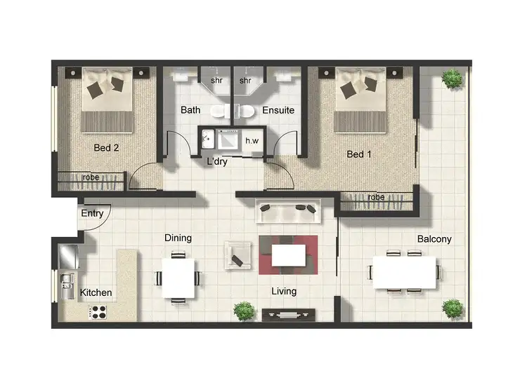 Floorplan of Homely apartment listing, 6/521-525 Varley Street, Yorkeys Knob QLD 4878