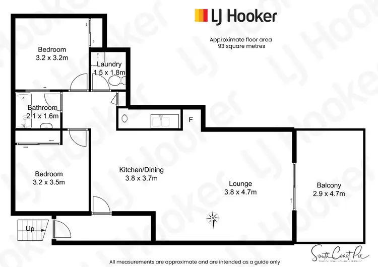 Floorplan of Homely unit listing, Unit 211/202-208 Beach Road, Batehaven NSW 2536