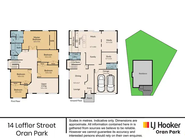 Floorplan of Homely house listing, 14 Leffler Street, Oran Park NSW 2570