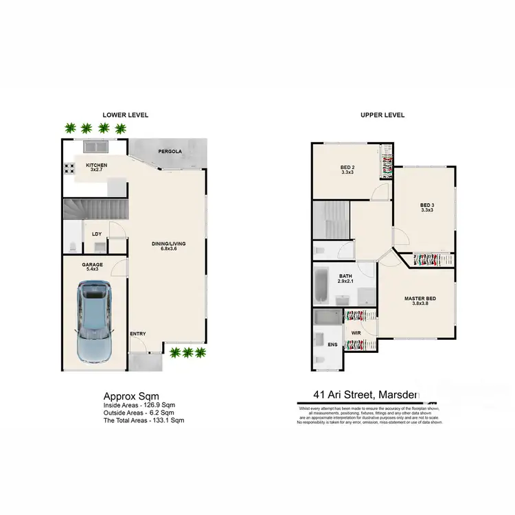 Floorplan of Homely townhouse listing, 41 Ari Street, Marsden QLD 4132