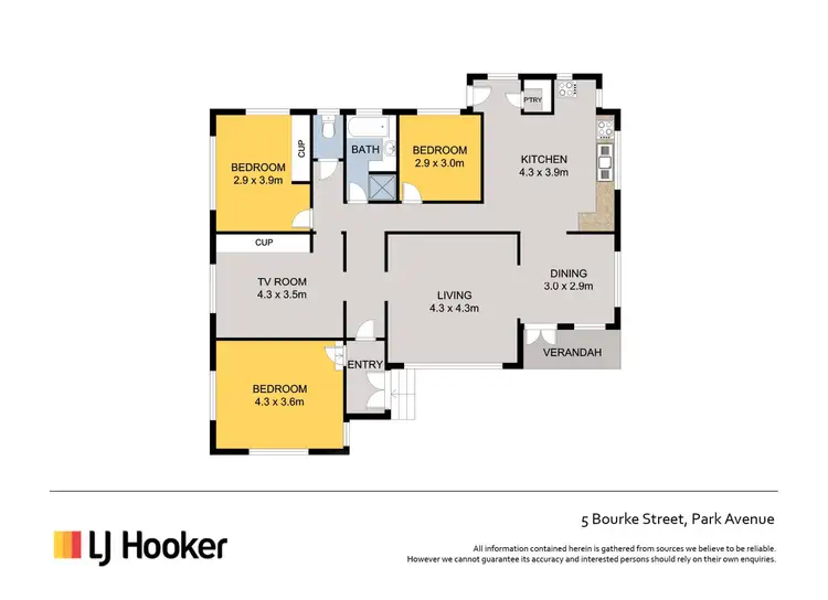 Floorplan of Homely house listing, 5 Bourke Street, Park Avenue QLD 4701