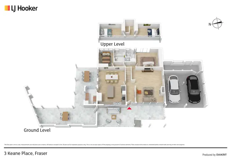 Floorplan of Homely house listing, 3 Keane Place, Fraser ACT 2615