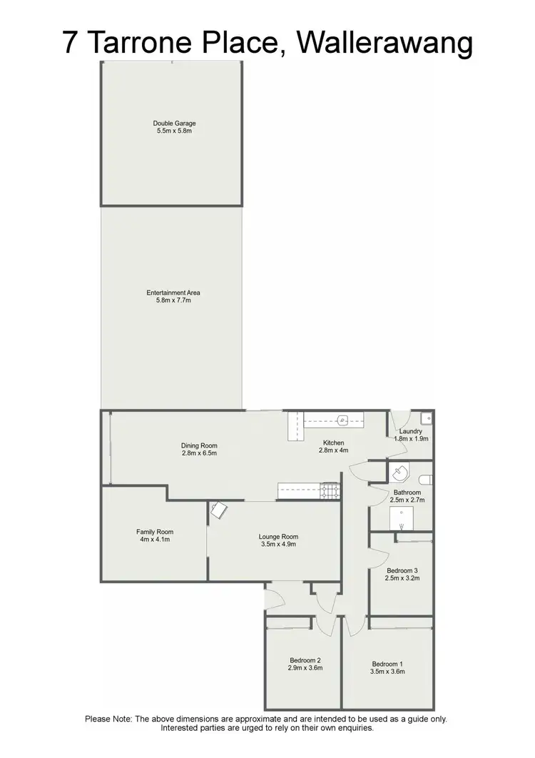 Floorplan of Homely house listing, 7 Tarrone Place, Wallerawang NSW 2845