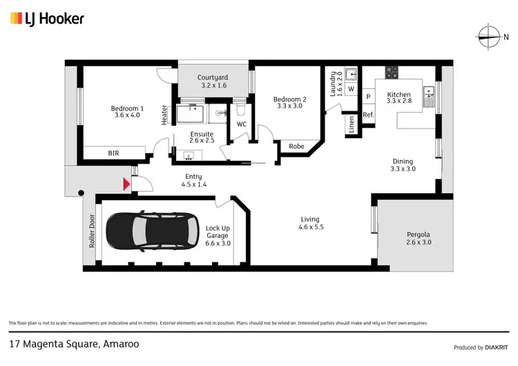 Floorplan of Homely townhouse listing, 17 Magenta Square, Amaroo ACT 2914