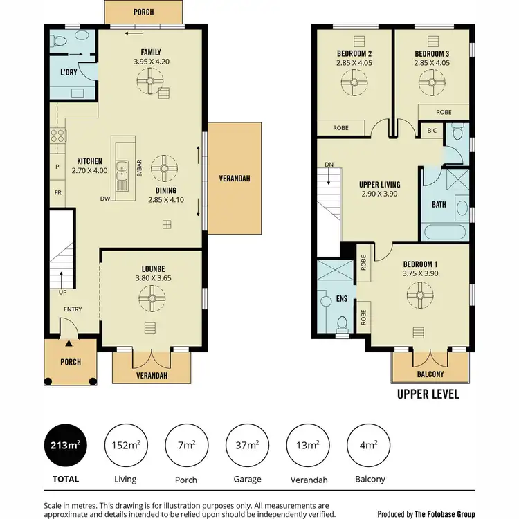 Floorplan of Homely townhouse listing, 1/28 Claremont Road, Golden Grove SA 5125