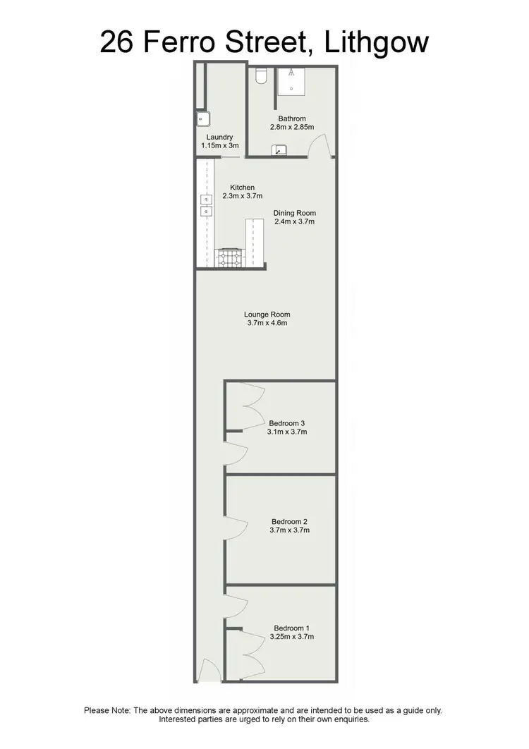 Floorplan of Homely house listing, 26 Ferro Street, Lithgow NSW 2790