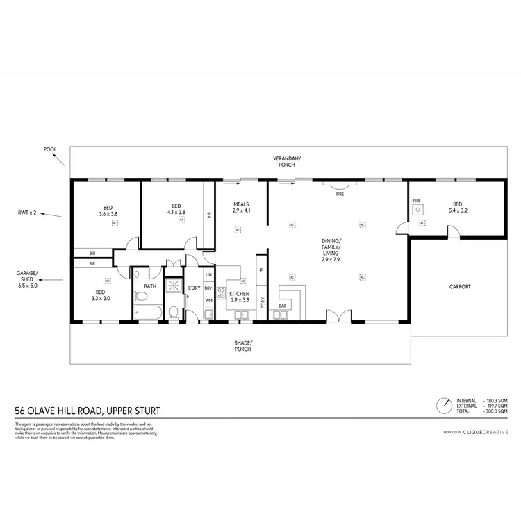 Floorplan of Homely house listing, 56 Olave Hill Road, Upper Sturt SA 5156