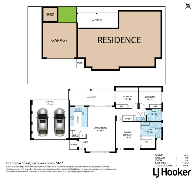 Floorplan of Homely house listing, 75A Thomas Street, East Cannington WA 6107