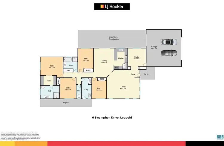 Floorplan of Homely house listing, 6 Swamphen Drive, Leopold VIC 3224
