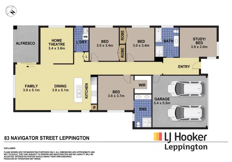 Floorplan of Homely house listing, 83 Navigator Street, Leppington NSW 2179