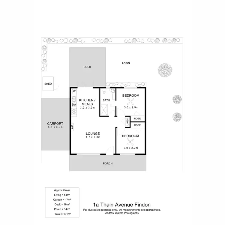 Floorplan of Homely house listing, 1a Thain Avenue, Findon SA 5023