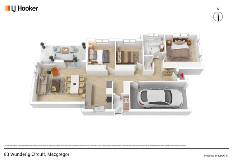 Floorplan of Homely house listing, 83 Wunderly Circuit, Macgregor ACT 2615