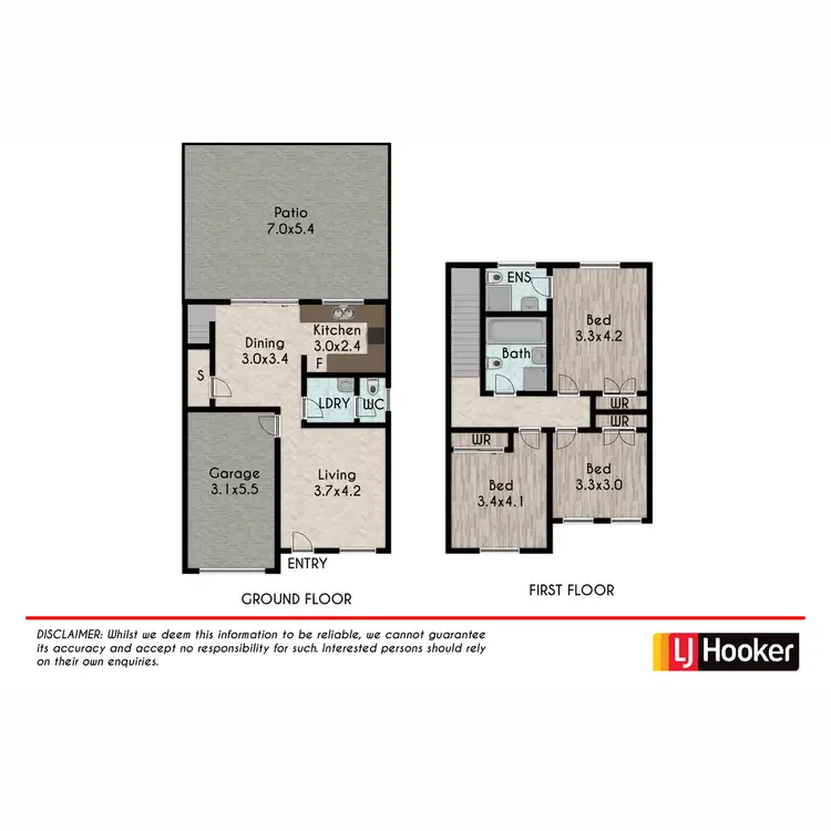 Floorplan of Homely townhouse listing, 1/80-82 Station Street, Rooty Hill NSW 2766