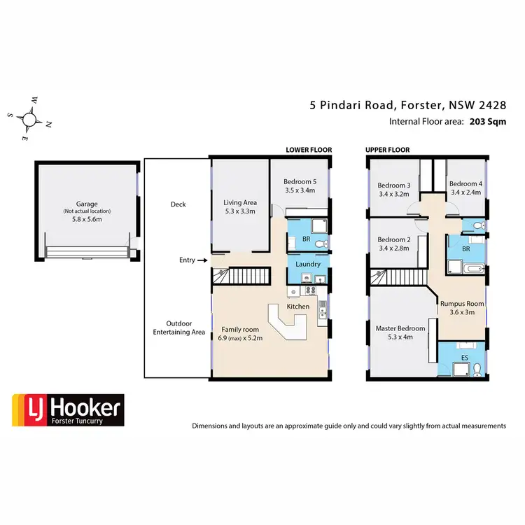 Floorplan of Homely house listing, 5 Pindari Road, Forster NSW 2428