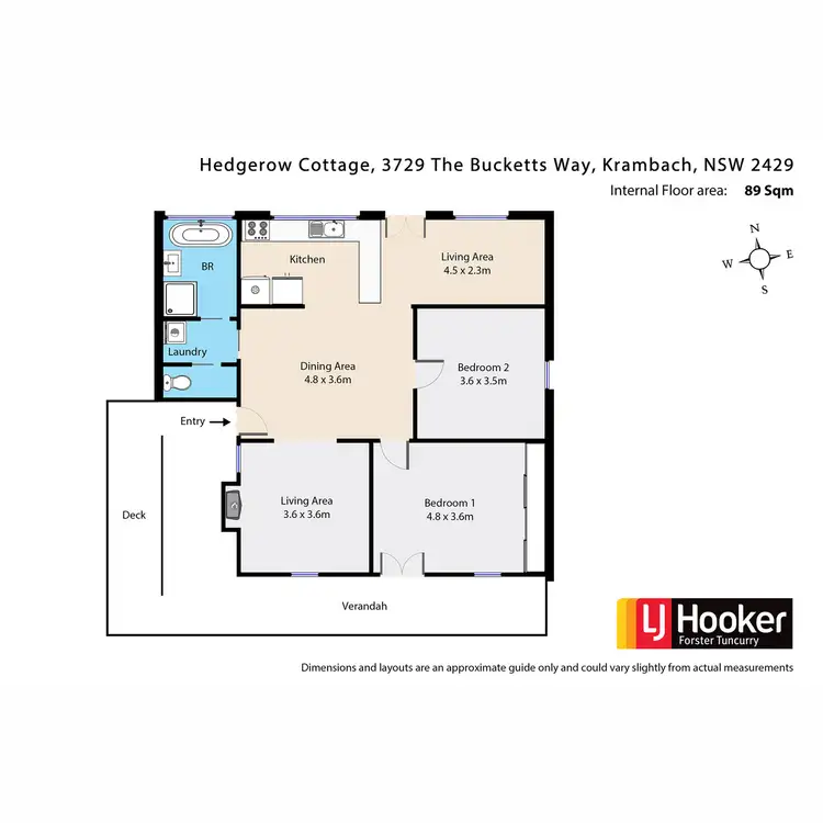 Floorplan of Homely house listing, 3729-3731 The Bucketts Way, Krambach NSW 2429
