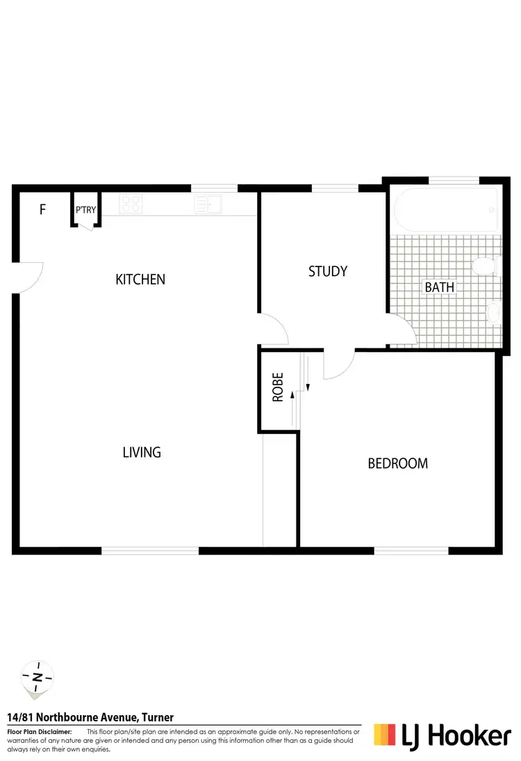 Floorplan of Homely apartment listing, 14/81 Northbourne Avenue, Turner ACT 2612