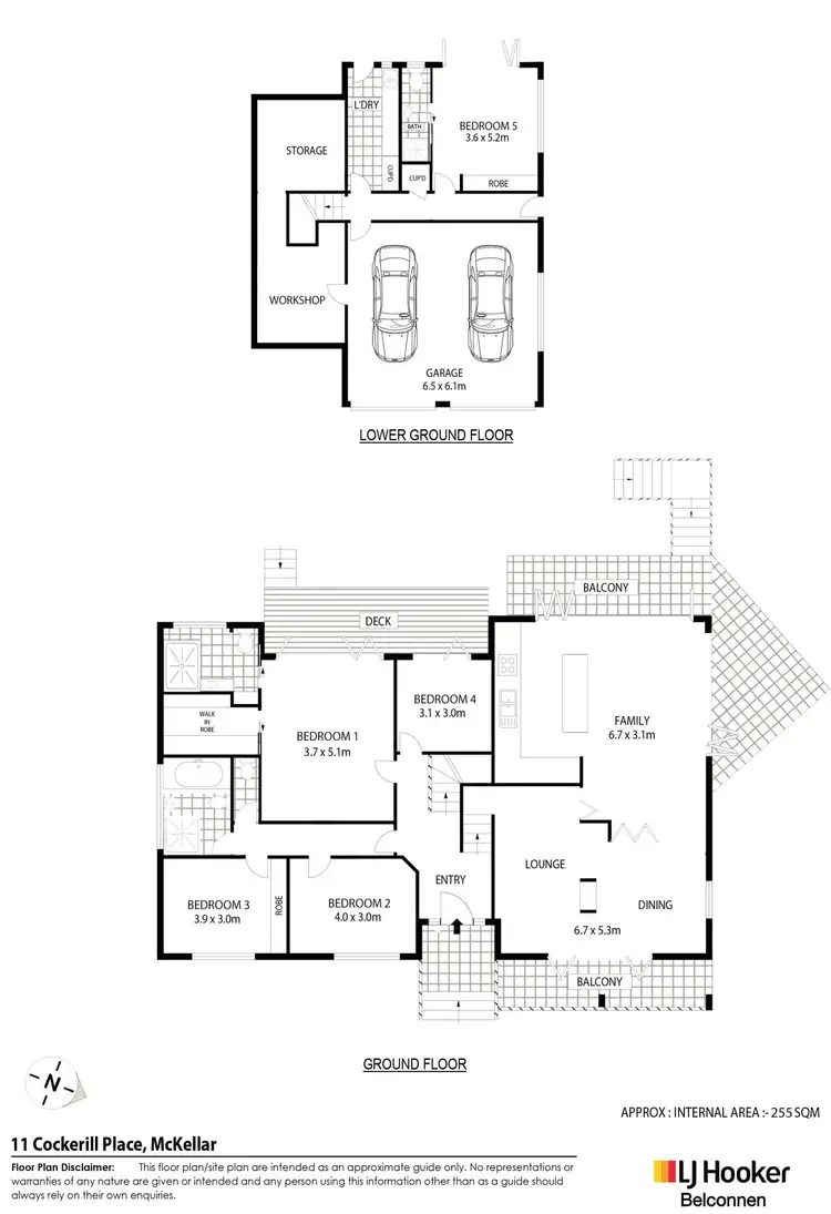 Floorplan of Homely house listing, 11 Cockerill Place, Mckellar ACT 2617