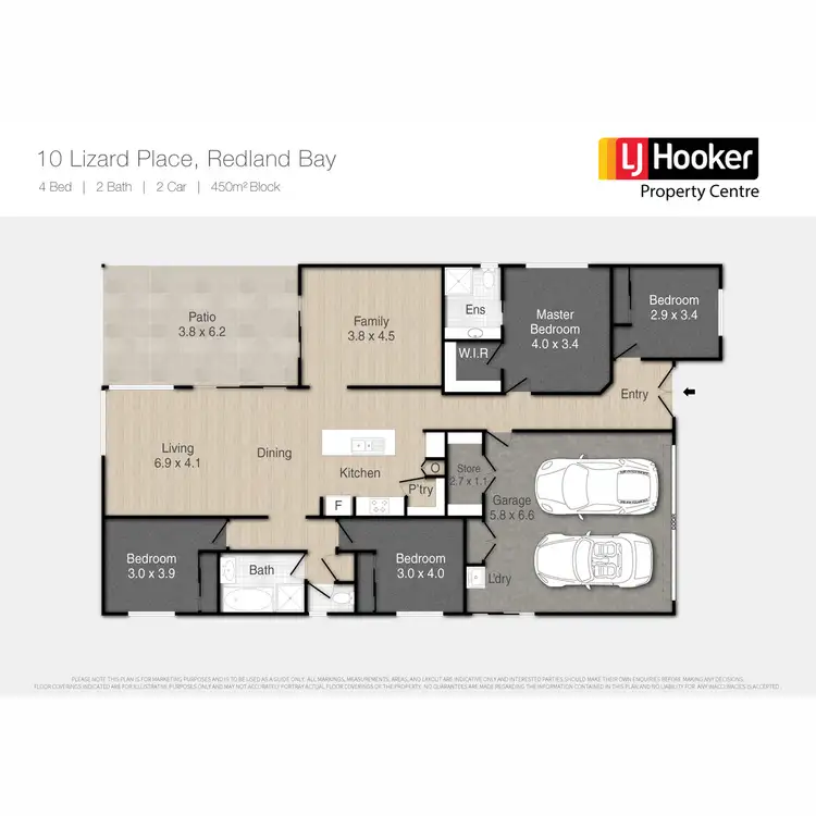 Floorplan of Homely house listing, 10 Lizard Place, Redland Bay QLD 4165