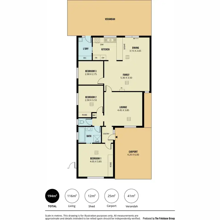 Floorplan of Homely house listing, 12 Martin Street, Wynn Vale SA 5127